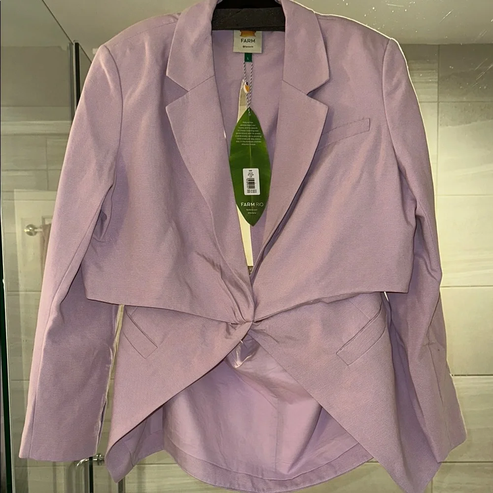 FARM Rio Lilac Women's Cutout Blazer - Picture 9 of 10